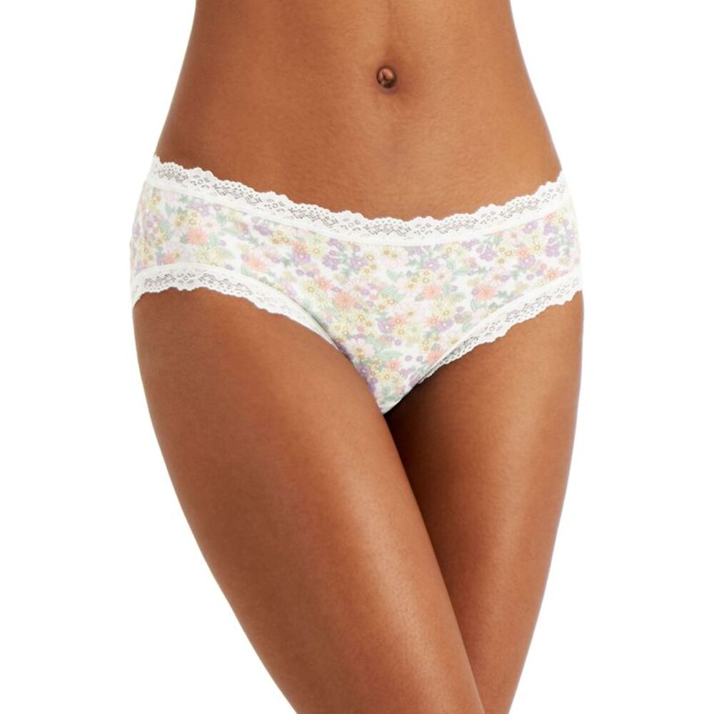 Jenni Womens Lace Trim Hipster Underwear